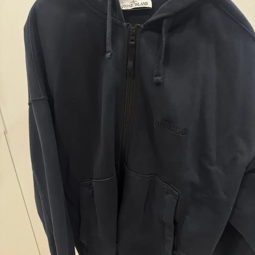 [BUNJANG] Stone Island Hooded Zip-Up Sweatshirt / 스톤아일랜드 후드집업