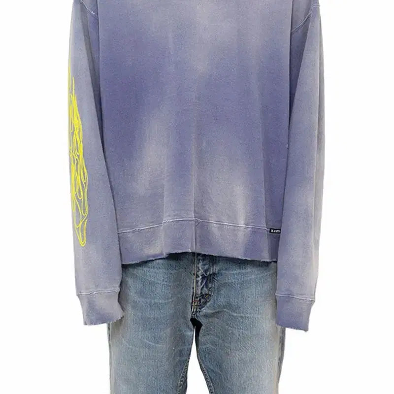 [BUNJANG] Kamiya Fire Printed Sweatshirt / 카미야 Kamiya Fire Printed Sweatshirt L 팝니다