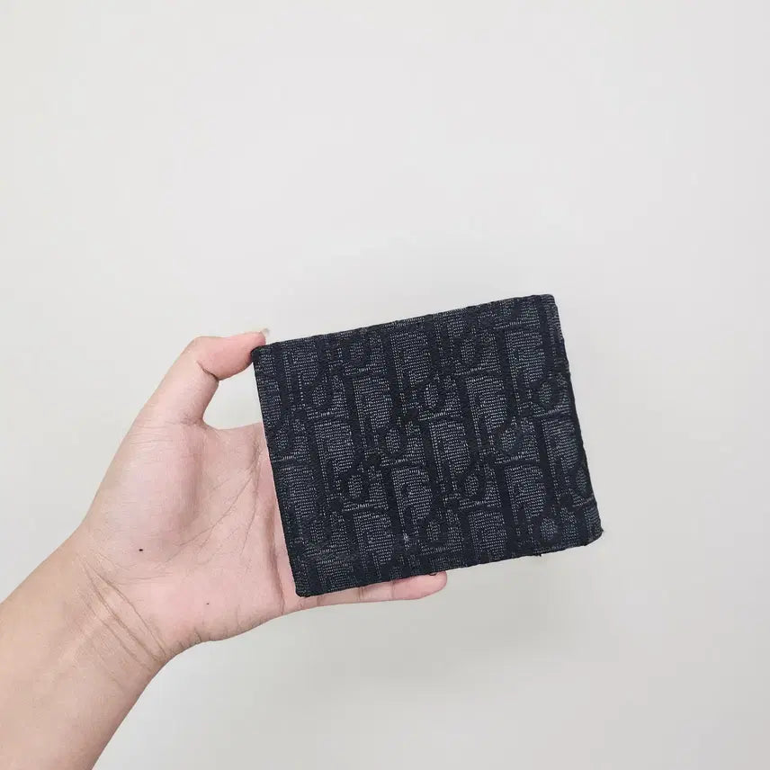 [BUNJANG] Dior Oblique Bifold Wallet Black / 디올 오블리크 반지갑 블랙