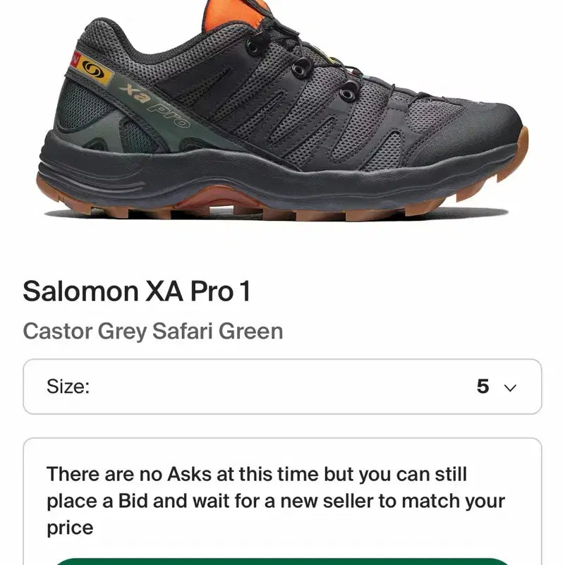 [BUNJANG] Salomon XA PRO 1 Hiking Shoes / 살로몬 XA PRO 1 등산화 235