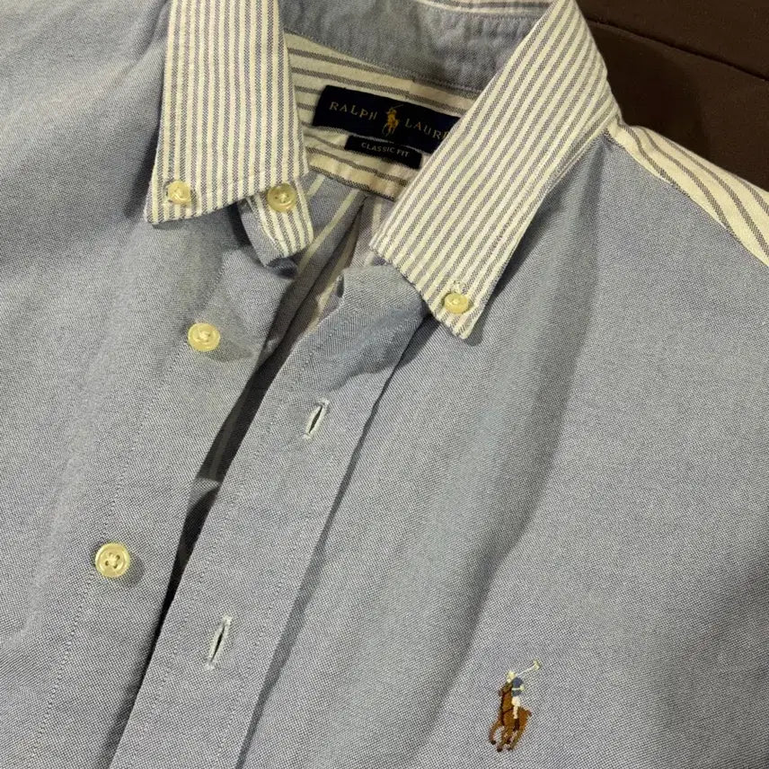 [BUNJANG] Polo Ralph Lauren Striped Collar Polo Shirt / 폴로 셔츠