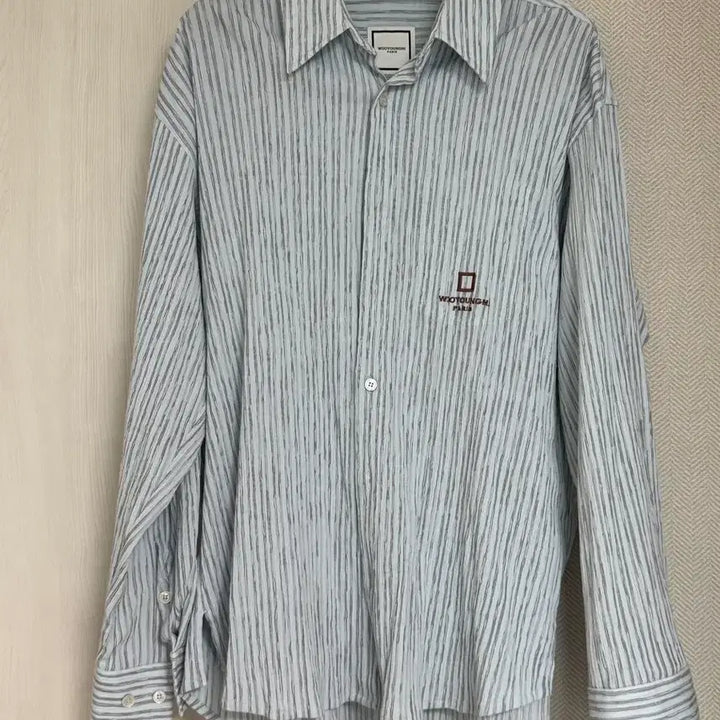 [BUNJANG] Wooyoungmi 25ss Stripe Shirt Blue / (46) 25ss 우영미 스트라이프 셔츠 블루