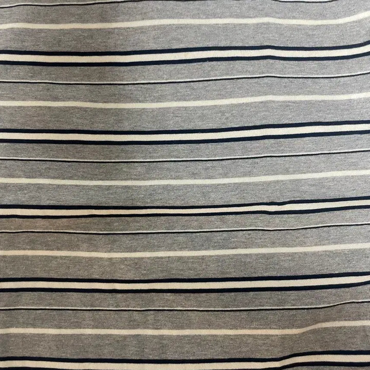 [BUNJANG] Shutter Stripe Short Sleeve T-Shirt Grey M / 셔터 스트라이프 반팔 티셔츠 그레이 M