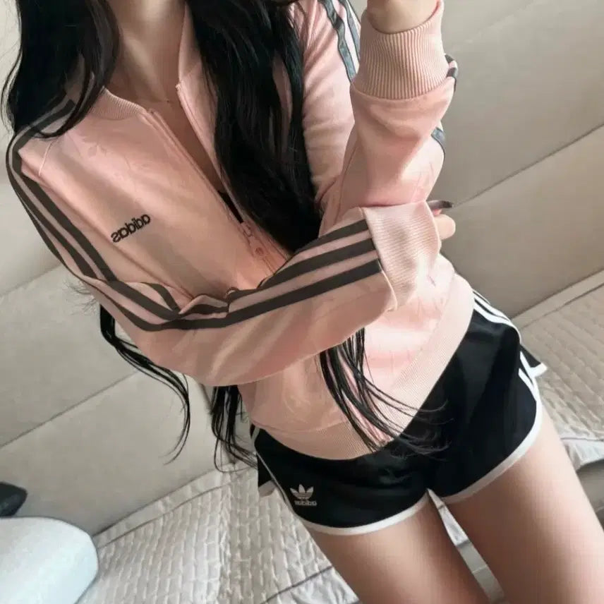 [BUNJANG] Adidas Pink Flower Jersey / 아디다스 핑크 플라워 져지