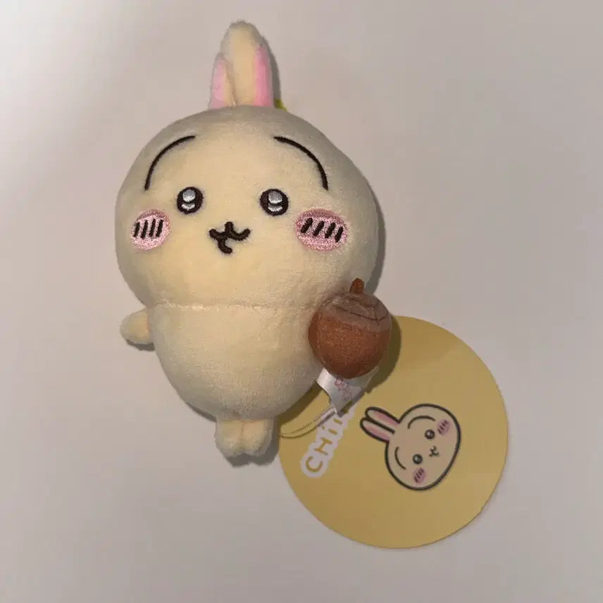 [BUNJANG] Chiikawa Usagi Acorn Stress Ball Plush Keychain / 치이카와 우사기 도토리 스트레스볼 인형 키링