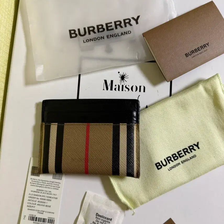 [BUNJANG] Burberry SANDON Card Wallet Archive Beige / 버버리 SANDON 카드지갑 아카이브 베이지