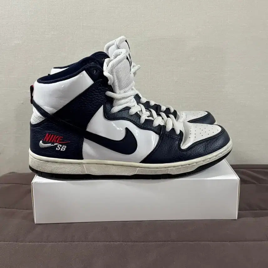 [BUNJANG] Air Jordan 1 High White/Blue Basketball Shoes / 조던1하이