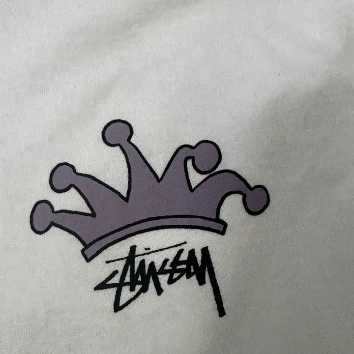 [BUNJANG] Stussy S Crown Long Sleeve T-Shirt White / [m]스투시 S 크라운 롱슬리브 티셔츠 화이트