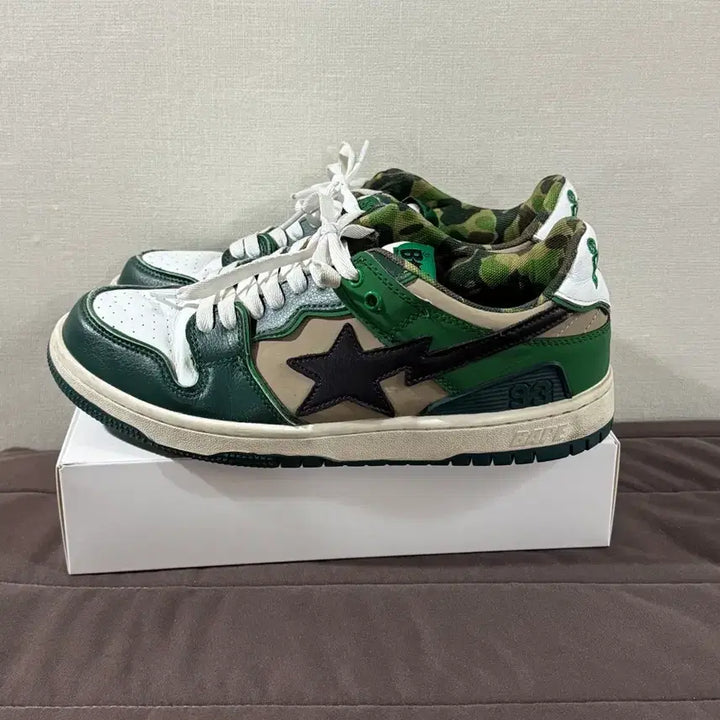 [BUNJANG] BAPE Bapesta Green Camo Sneakers / BAPE Bapesta 그린 카모 스니커즈