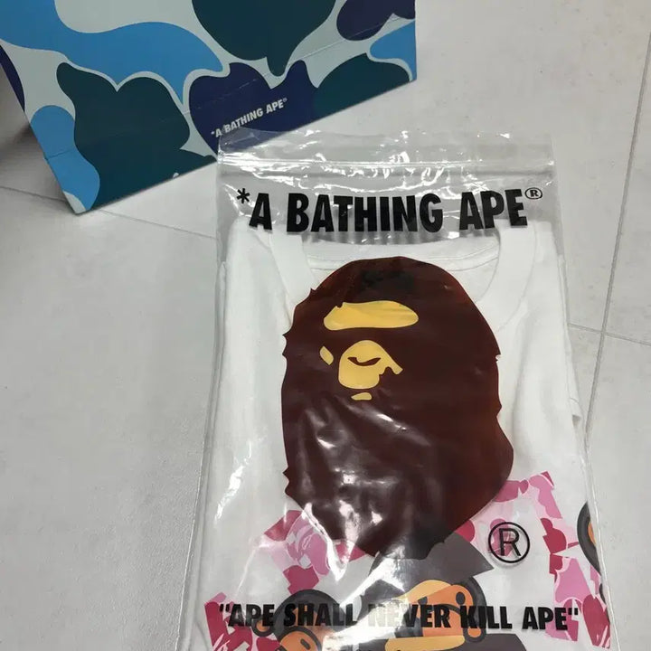 [BUNJANG] BAPE ABC Camo Pink Short Sleeve T-Shirt M / BAPE 베이프 ABC 카모 핑크 반팔 M