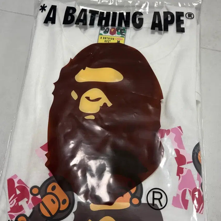 [BUNJANG] BAPE ABC Camo Pink Short Sleeve T-Shirt M / BAPE 베이프 ABC 카모 핑크 반팔 M