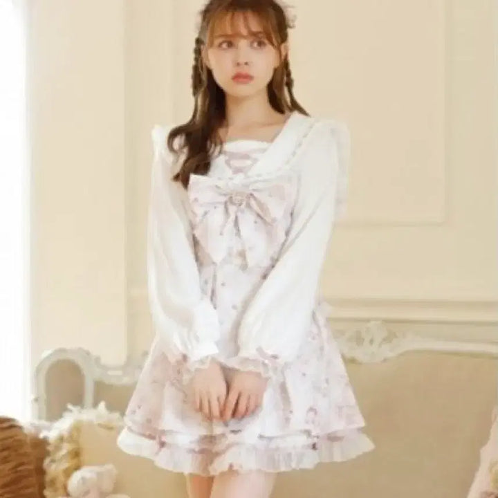 [BUNJANG] Lizlisa Sewing Bear Pink JiliJili Demaroue Ank Rouge Mars / 리즈리사 소잉베어셋업 핑크 교판 양지뢰 지뢰계 양산형 디마럽 앙크루즈
