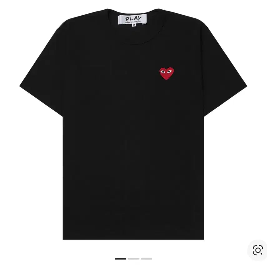 [BUNJANG] Comme des Garçons BLACK Red Emblem Short Sleeve T-Shirt / 꼼데가르송 블랙 반팔(레드와펜) 새상품