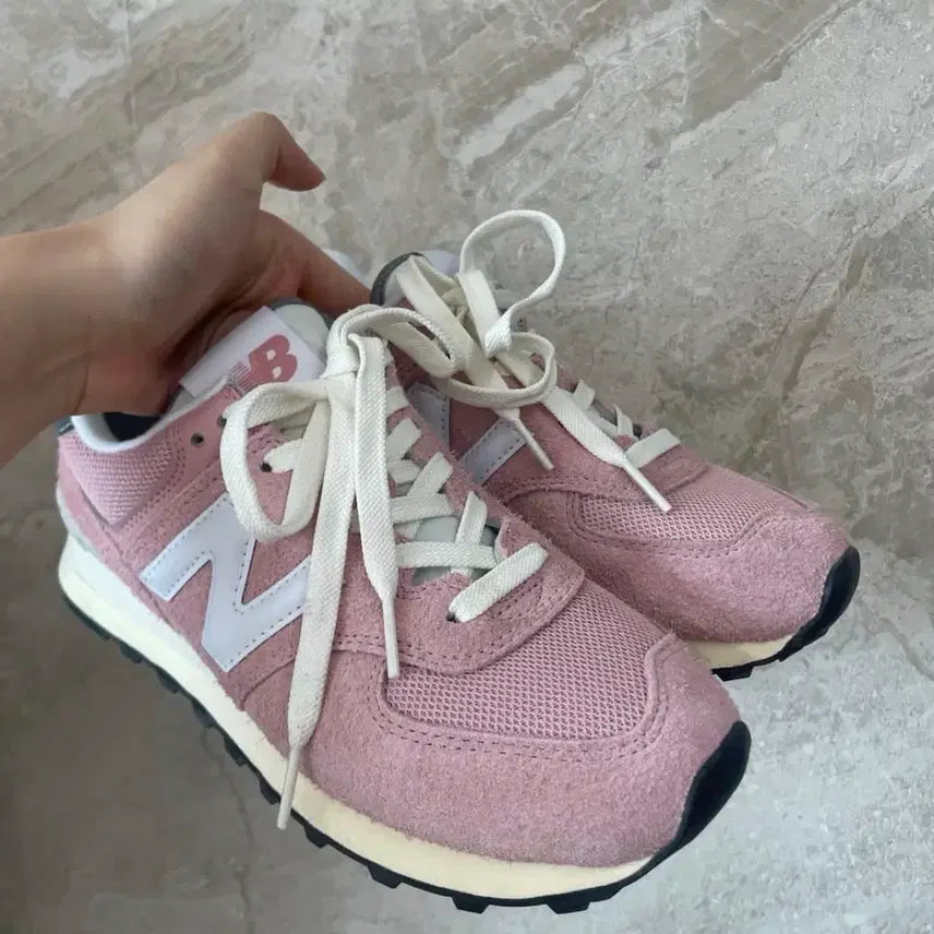 [BUNJANG] New Balance 574 Heritage Mellow Pink Sneakers (250mm) / 뉴발란스 574 헤리티지 멜로우 핑크 250