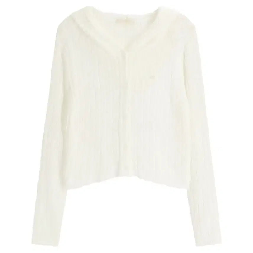 [BUNJANG] Atrangs Boucle Knit Cardigan (Ivory) / [새상품] 아뜨랑스 부클 니트 가디건(아이보리)