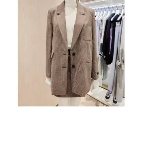 [BUNJANG] It Michaa Sequin Check Jacket / (22년) 잇미샤 자켓 스팽글 체크 자켓 55