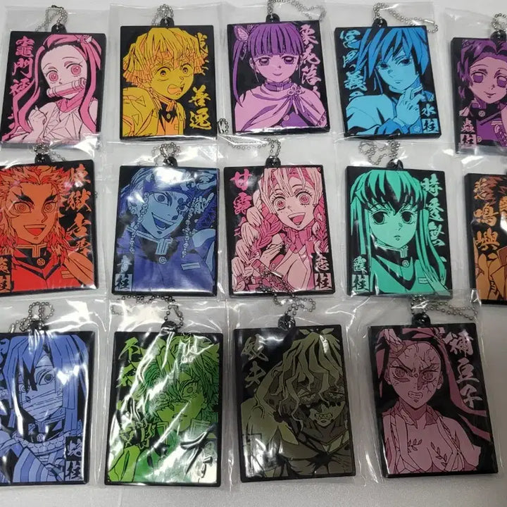 [BUNJANG] Demon Slayer: Kimetsu no Yaiba Onigashima Arc 2 H Prize Keychain Bundle Set (14 pcs) / <14종 일괄>제일복권 귀멸의 칼날 오니가 사는 마을2 H상 키링 미사용