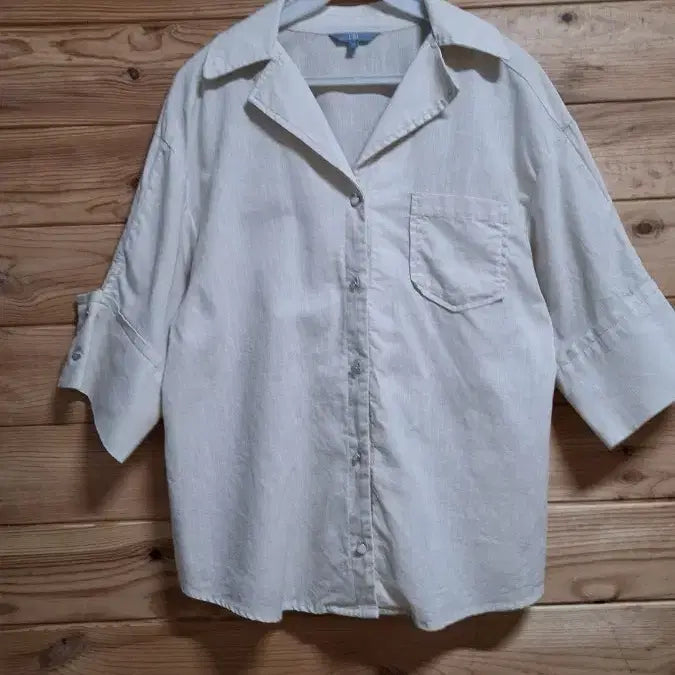 [BUNJANG] LBL Linen Shirt Blouse / LBL 린넨 셔츠형 블라우스