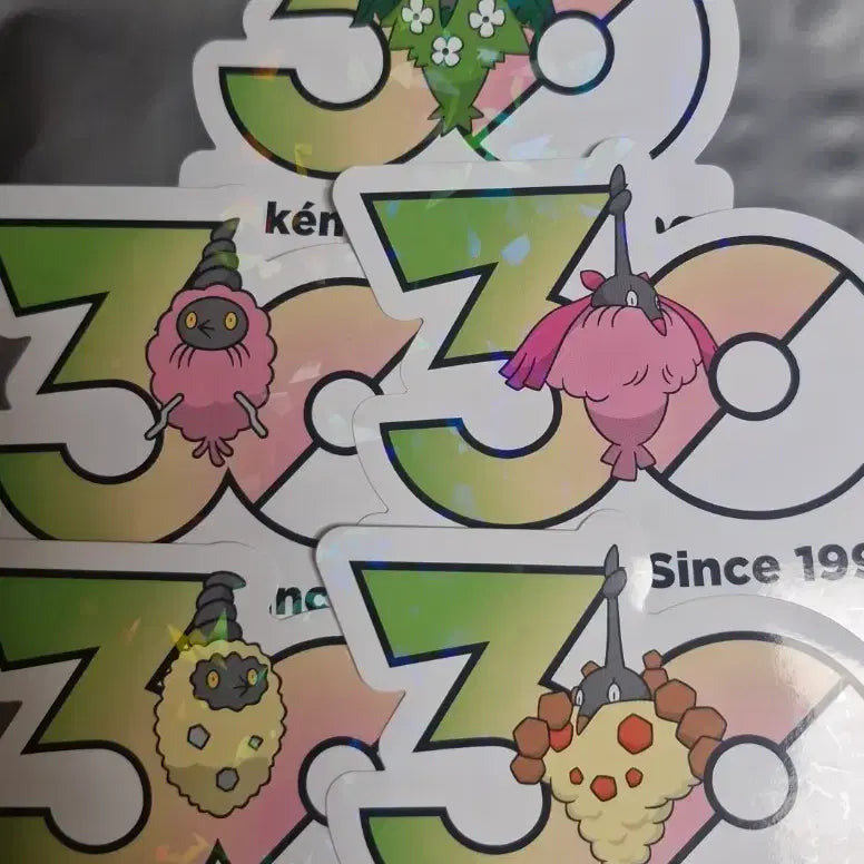 [BUNJANG] Pokemon 30th Anniversary Sticker - Oncolggy / 포켓몬 30주년 스티커 도롱충이