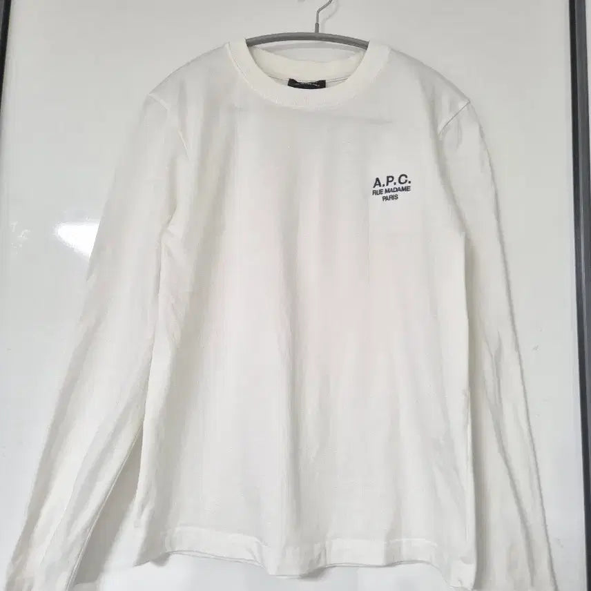 [BUNJANG] A.P.C. Long Sleeve T-Shirt White / A.P.C. 롱슬리브 화이트