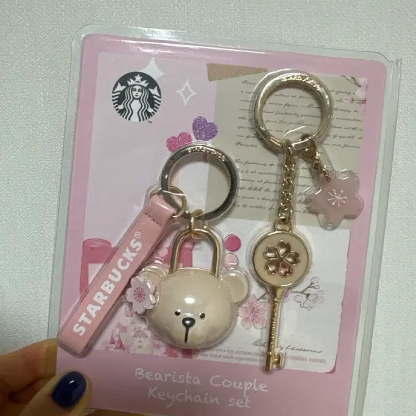 [BUNJANG] Starbucks Cherry Blossom Beary Keychain / 스타벅스 체리블라썸 베어리 키체인 키링