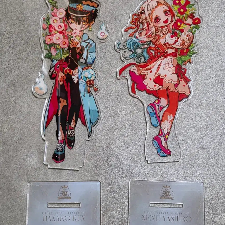 [BUNJANG] Jibaku Shonen Hanako-kun GFantasy 30th Anniversary Acrylic Stand Hanako &amp; Nene Bundle Set / 지박소년하나코군 지하군 G판타지 30주년 아크릴스탠드 하나코 네네 일괄
