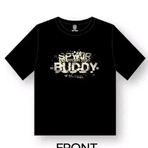 [BUNJANG] Spyair 2025 Buddy Tour "Buddy" Short Sleeve T-Shirt / (비공굿덤 드려요) 스파이에어 2025 버디 투어 굿즈 반팔 티셔츠
