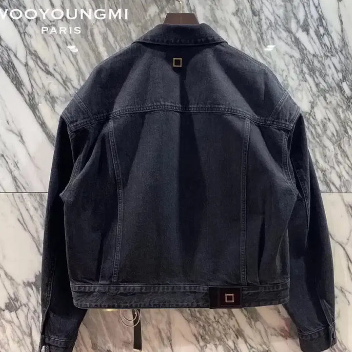 [BUNJANG] Wooyoungmi Black Denim Cropped Jacket / 우영미 데님자켓 팝니다.