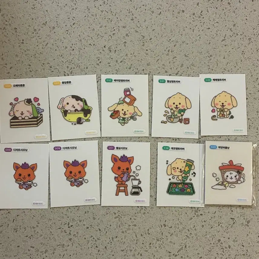 [BUNJANG] NCT WISH Bakery Stickers Bundle Set / 엔시티위시 베이커리 띠부실 10장 일괄