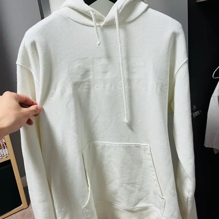 [BUNJANG] Comme des Garçons CDG White Hoodie (Unreleased in Korea) / CDG 꼼데가르송 화이트 후드 (국내 미발매)