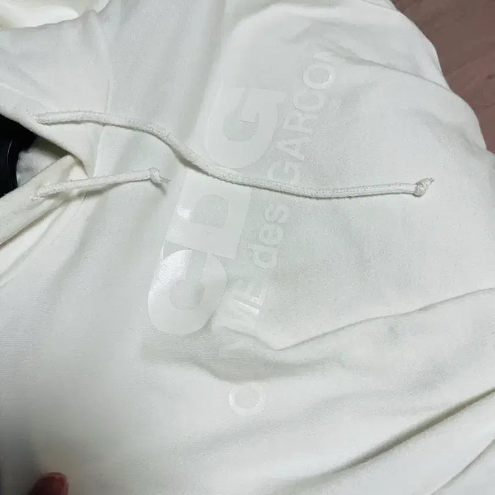 [BUNJANG] Comme des Garçons CDG White Hoodie (Unreleased in Korea) / CDG 꼼데가르송 화이트 후드 (국내 미발매)