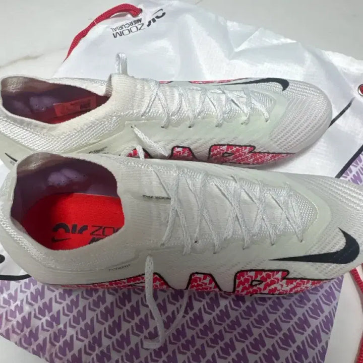 [BUNJANG] Nike Zoom Mercurial 280mm Football Boots White/Red / [새상품] 280mm 나이키 줌 머큐리얼 축구화 화이트/레드