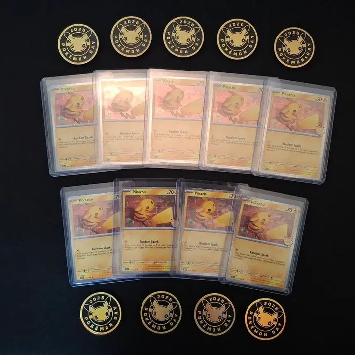 [BUNJANG] Pokemon 30th Anniversary Pikachu Promo Card + Coin (B-Grade) / 포켓몬 30주년 기념 피카츄 프로모카드(B급)+코인