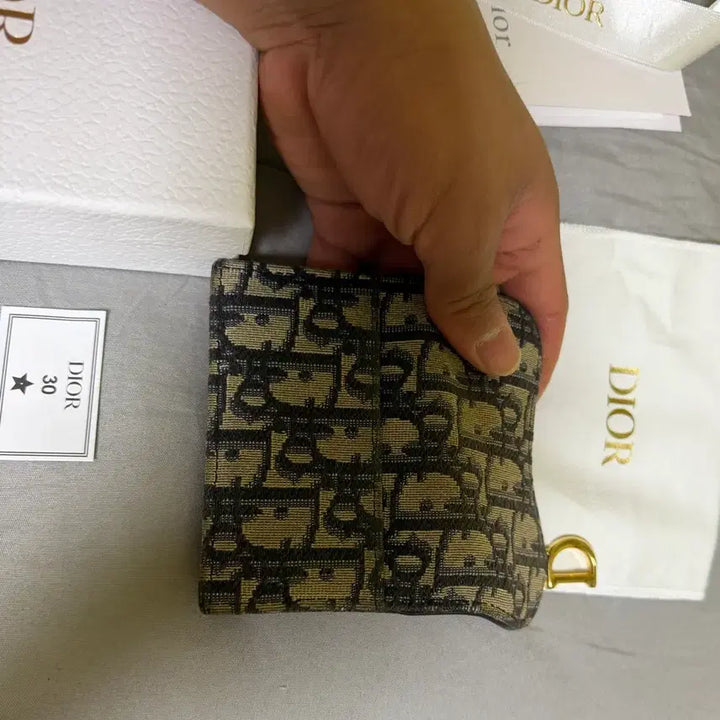 [BUNJANG] Dior Oblique Saddle Card Holder Full Box / 디올 오블리크 새들 카드지갑 풀박스