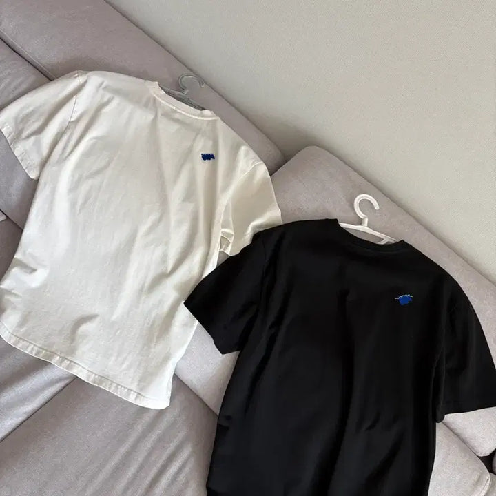 [BUNJANG] Ader Error Basic T-shirts 2-Piece Bundle (Black, White) A1 / 아더에러 기본 반팔티 2장 일괄(검, 흰) a1