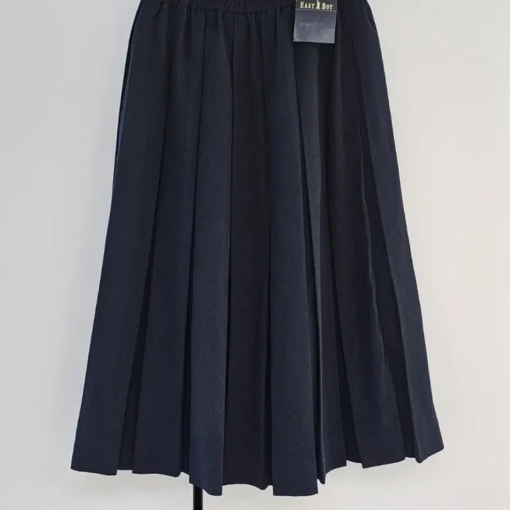 [BUNJANG] Eastboy Pleated Skirt Navy / 택O,미사용]이스트보이 주름 플리츠치마 헤이세이 쇼와 고갸루 스커트y2k