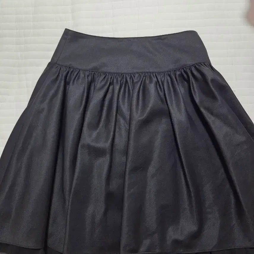 [BUNJANG] MOJO.S.PHINE Black Flared Ruffle Skirt / 모조에스핀 블랙 플레어 러플 스커트 치마