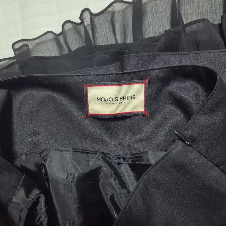 [BUNJANG] MOJO.S.PHINE Black Flared Ruffle Skirt / 모조에스핀 블랙 플레어 러플 스커트 치마