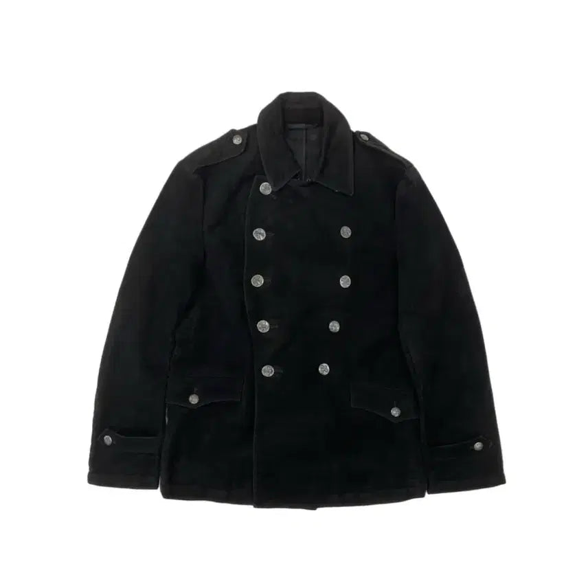 [SOLD OUT] 블랙 더블 버튼 피코트