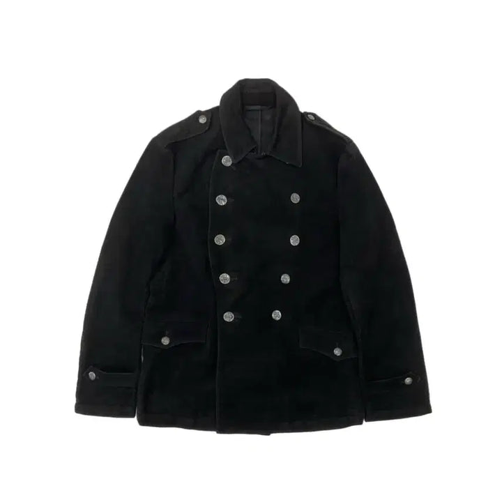 [SOLD OUT] 블랙 더블 버튼 피코트