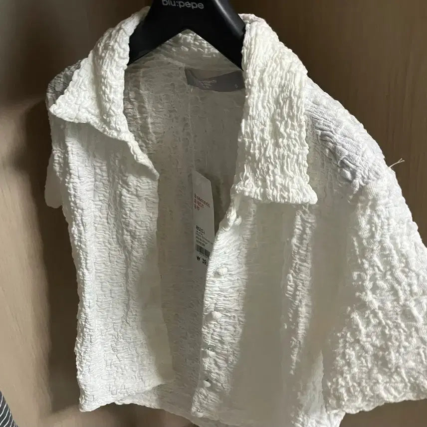 [BUNJANG] 8 Seconds White Short-Sleeve T-Shirt Size S / 에잇세컨즈 반팔
