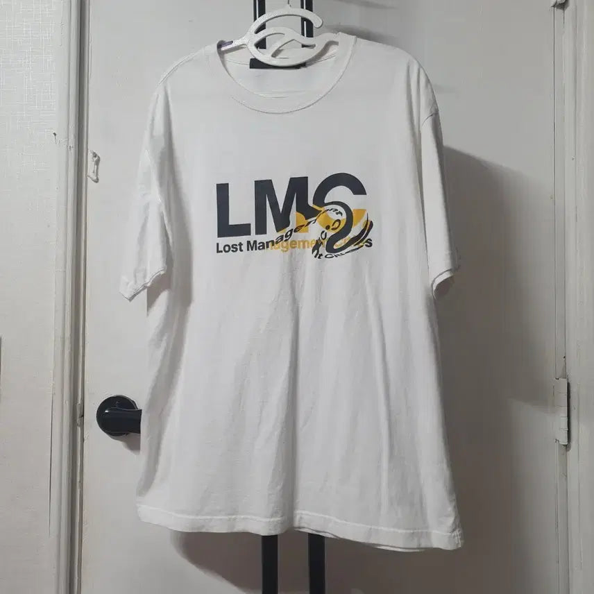 [BUNJANG] LMC Short Sleeve T-Shirt White L Size / LMC 반팔 화이트 +CPGN 바막