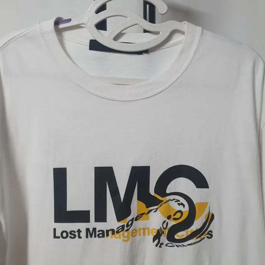 [BUNJANG] LMC Short Sleeve T-Shirt White L Size / LMC 반팔 화이트 +CPGN 바막