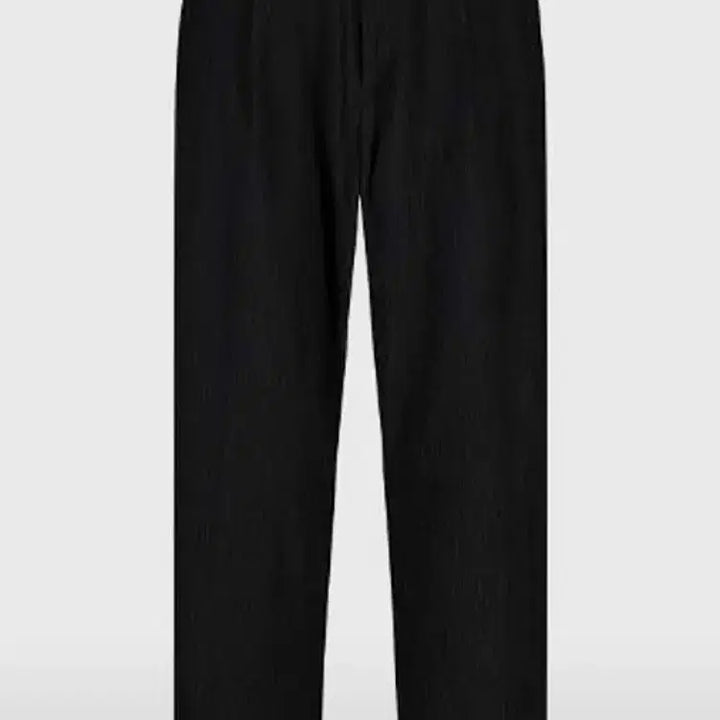 [BUNJANG] River Classy Black Creased Two-Tuck Cotton Pants / 리버클래시 크리즈 투턱 팬츠