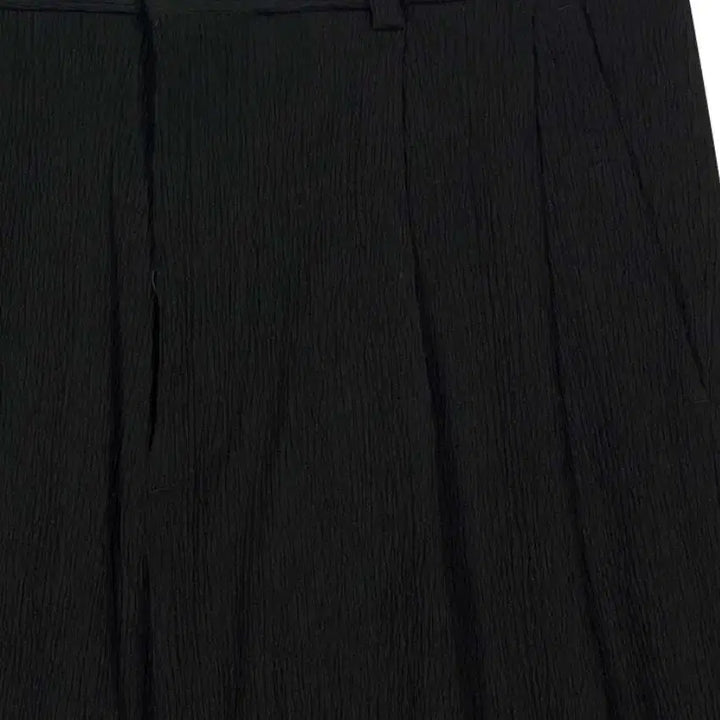 [BUNJANG] River Classy Black Creased Two-Tuck Cotton Pants / 리버클래시 크리즈 투턱 팬츠