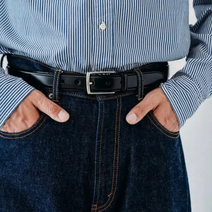 [BUNJANG] BEAMS PLUS Cordovan Belt Burgundy / BEAMS PLUS 빔즈플러스 Cordovan Belt 버건디 34