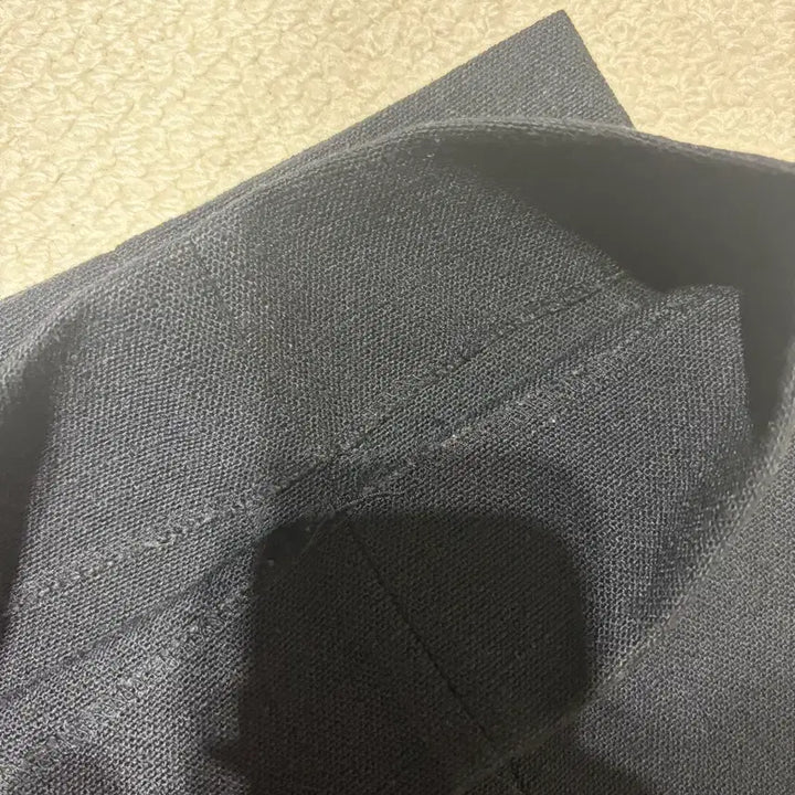 [BUNJANG] Neat Plastic Linen Wide Pants Black (Size 48) / Neat Plastic Linen Wide Black 48 Size