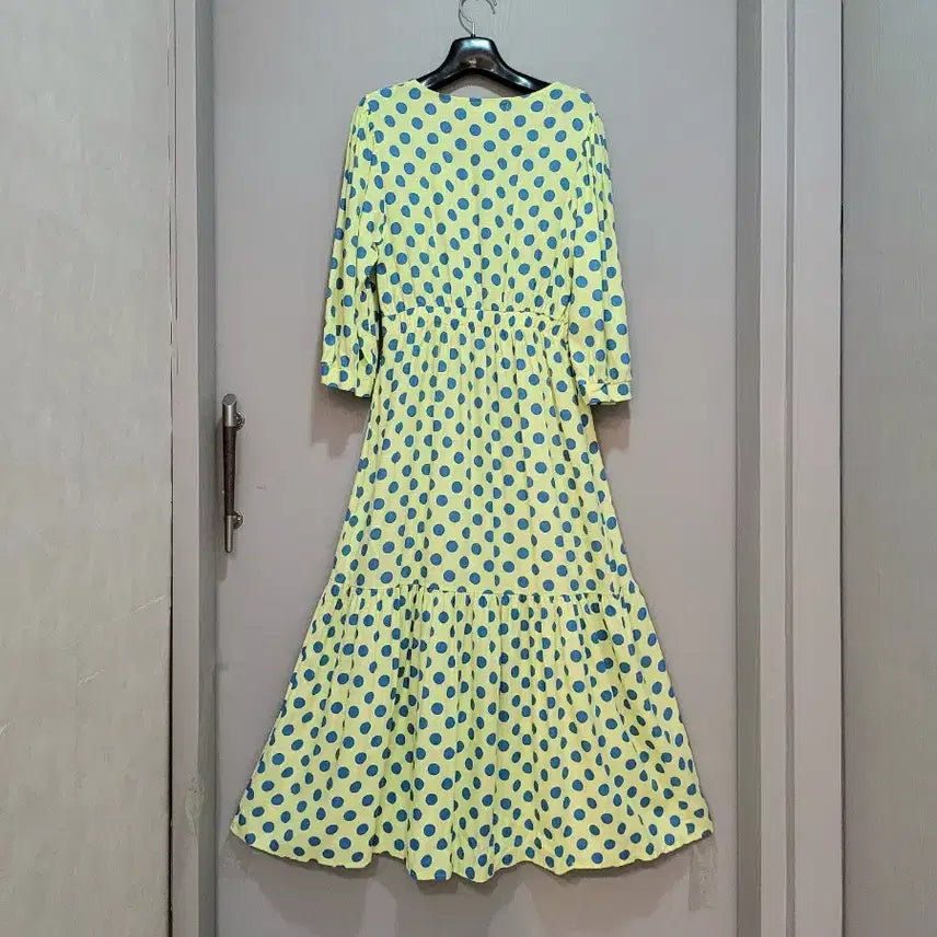 [BUNJANG] Shirring Wrap Button One-Piece Dress / 셔링 싸개콩단추 풀오픈 원피스 / 새상품