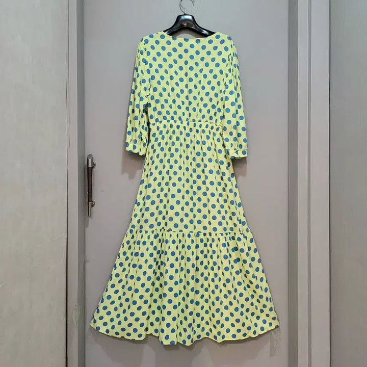 [BUNJANG] Shirring Wrap Button One-Piece Dress / 셔링 싸개콩단추 풀오픈 원피스 / 새상품