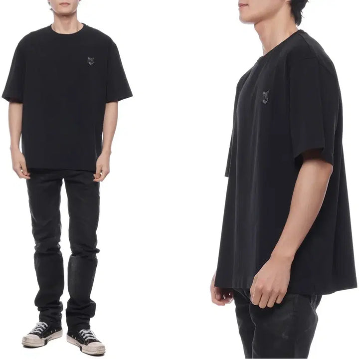 [BUNJANG] Maison Kitsuné Fox Embroidered Black XL T-Shirt / 신상 정픔 메종키츠네 폭스 블랙 XL 반팔 티 새상품 무료배송